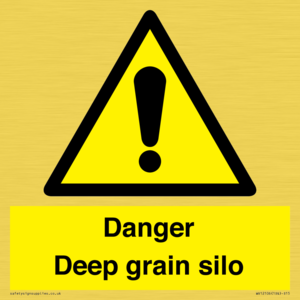 Danger Deep grain silo